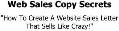 Product picture Web Sales Copy Secrets 